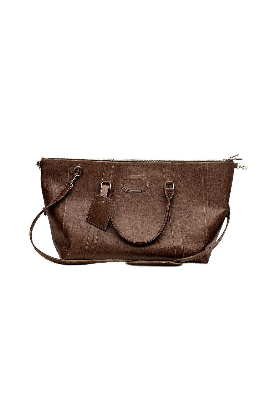 Brown Leather Travel Bag - The Urban Tannery