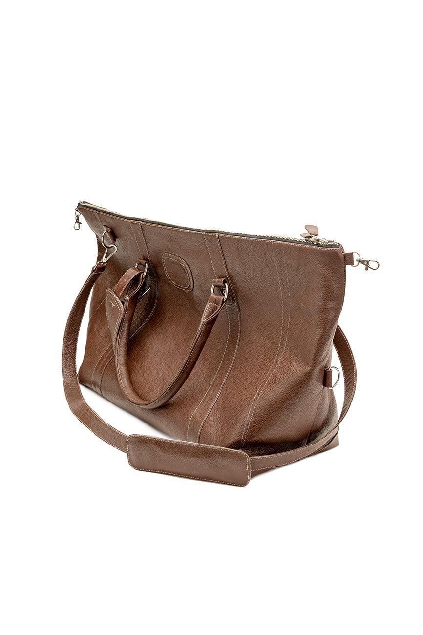 Brown Leather Travel Bag - The Urban Tannery