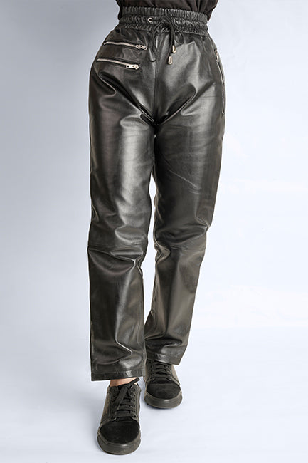 Lambskin Soft Leather Trouser For Women