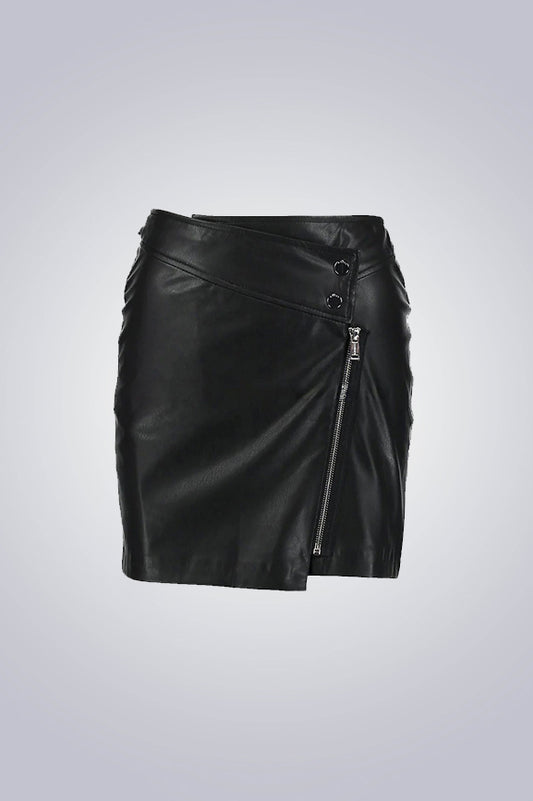 UT Super Black Leather Skirt