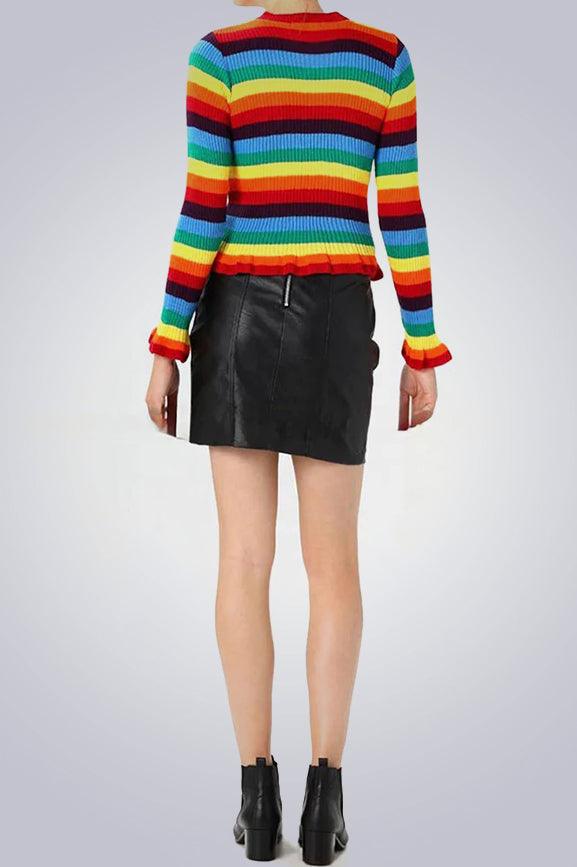 Lizzy Black Leather Skirt - The Urban Tannery